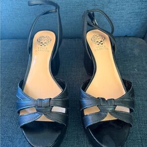 Vince Camuto Black Strappy Heels